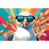 Cool seagull in the fray