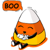 Bonbons effrayants et halloween