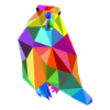 Marmot Beaver Rainbow Animals Polygon