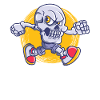 Running Skull Jogging Running