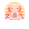 Kawaii Meditation Yoga Axolotl