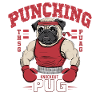 Mops Hundehalter Mops Punching Pug