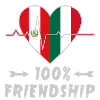 Peru and Italy 100% friendship