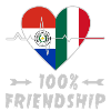 Paraguay and Italy 100% friendship