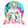 Werewolf Wolf Moon Popart