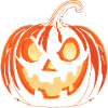 Halloween - Spooky smiling Pumpkin