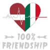 Latvia and Italy 100% friendship
