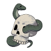 Snake and skull