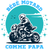 bébé motard comme papa