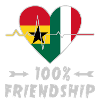 Ghana and Italy 100% friendship