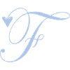 Monogramme F Vigne Coeur
