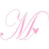 Monogramme M Vigne Coeur