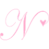 Monogramme N Cœur Vigne