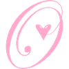 Monogram O Heart Vine
