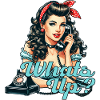Rockabilly Woman Rotary Phone