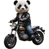 Biker Panda