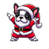 Christmas Frenchie Santa Funny French