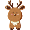 Le renne comme un cookie