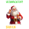 Christmas Claus Beer Drinking Alcohol