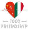 China and Italy 100% friendship