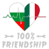 Bulgaria and Italy 100% friendship