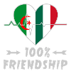 Algeria and Italy 100% friendship
