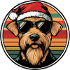 Airedale Terrier Dog Christmas Cool