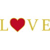 LOVE design with heart