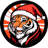 Tiger Weihnachten Christmas