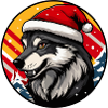 Wolf Weihnachten Christmas