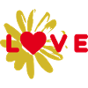 LOVE design with heart