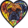 Bullmastiff Dog Heart Dog Love