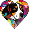 Beagle Dog Heart Dog Love