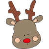 cute moose for Christmas