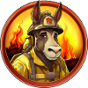 Firefighter Donkey