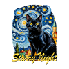 Nachtschwarze Katze Night Black Cat