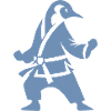 Pingouin Karaté Arts Martiaux Silhouette