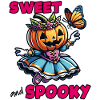 Cute Halloween Princess with Butterfly