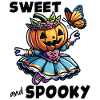 Cute Halloween Princess with Butterfly