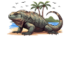 Galapagos Country Iguana