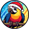 Papagai Weihnachten Christmas