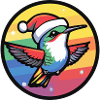 Hummingbird Bird Christmas Christmas