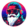 Groovy Neon Santa
