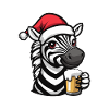 Zebra Beer Xmas Christmas