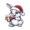 Bunny Beer Xmas Christmas