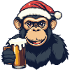 Monkey Beer Xmas Christmas