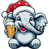 Elephant Beer Xmas Christmas