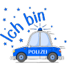 Police Car Birthday Blue
