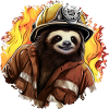 Firefighter Sloth