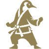 Penguin Karate Martial Arts Silhouette